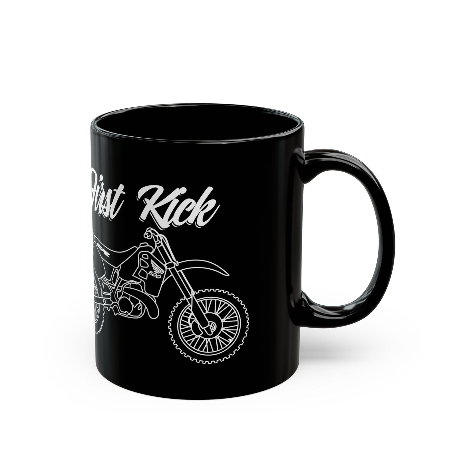 First Kick Black Mug