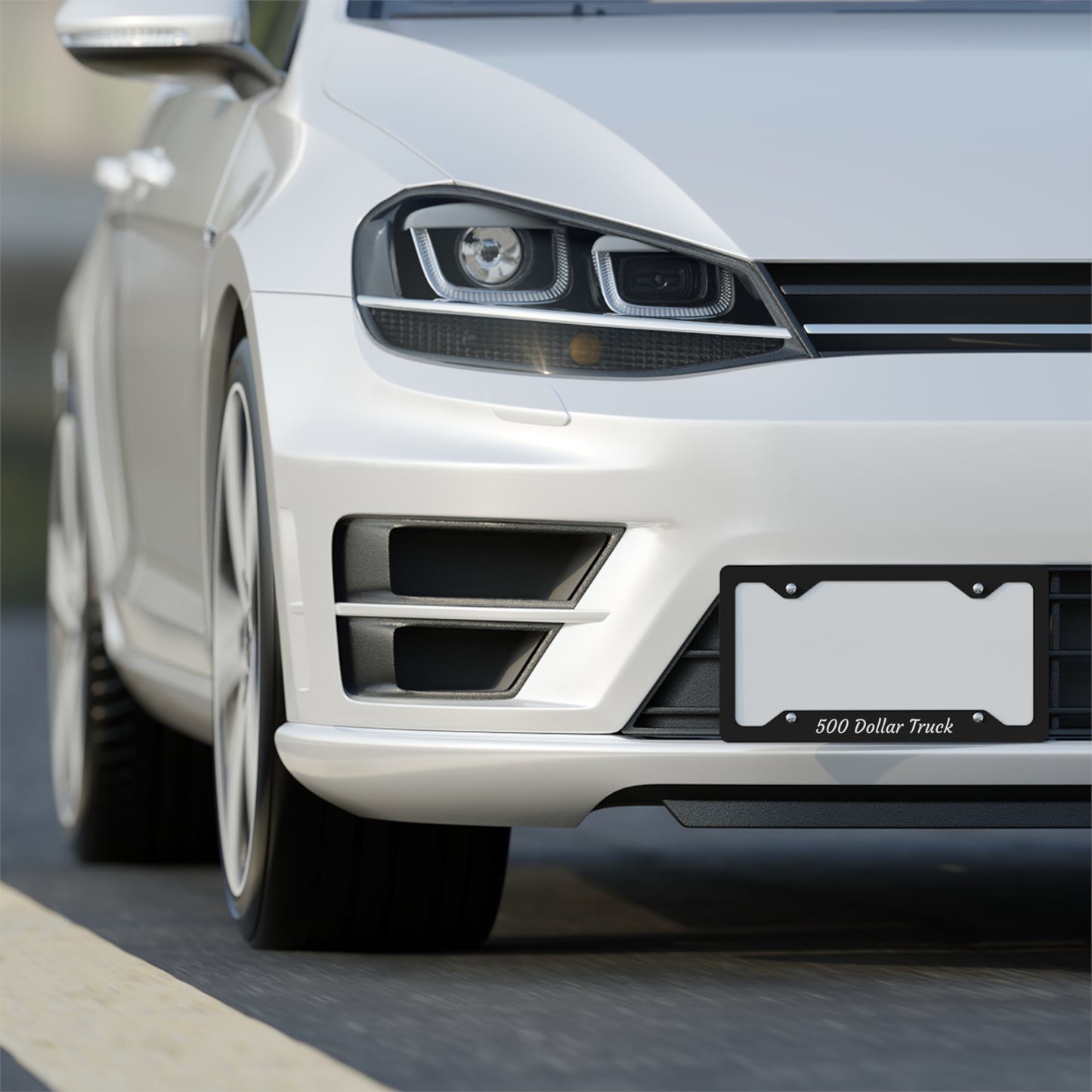 Metal License Plate Frame 500 Dollar Truck